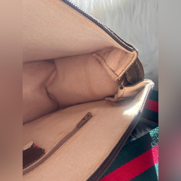 Gucci GG Supreme Ophidia Sherry Line crossbody tote Boston bag - Picture 10 of 16